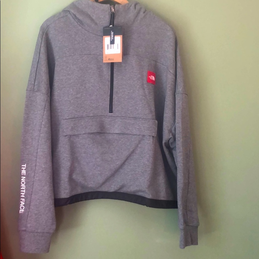TNF-Geary Pull Over Hoodie,”TNF Gray Heather”, XL
